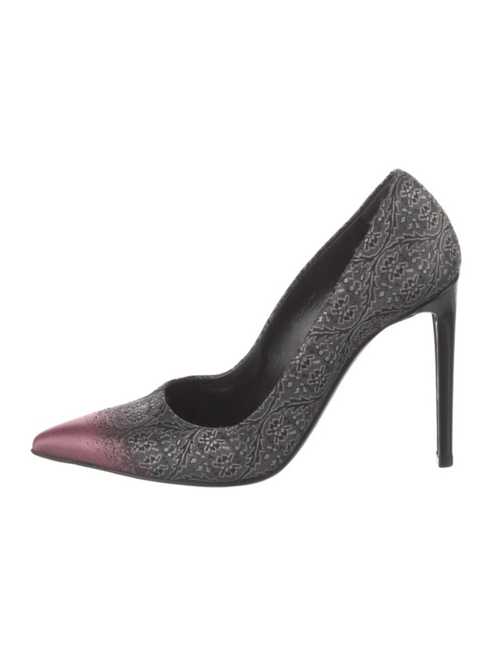 Balenciaga Ombre Detail Fabric Pointed Toe Pumps Size 38